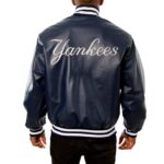 New York Yankees Team Navy Color Leather Jacket