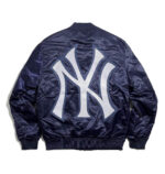 New York Yankees World Series MLB Navy Satin Jacket