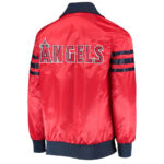 Red MLB Los Angeles Angels Satin Jacket