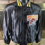 Vintage MLB Pittsburgh Pirates Black Leather Jacket