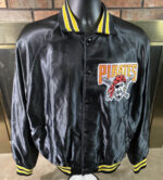 Vintage MLB Pittsburgh Pirates Black Leather Jacket
