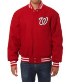 Washington Nationals MLB Red Wool Jacket
