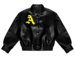 A Few Good Kids Black Bomber Leather Jacket