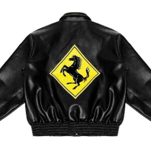 A Few Good Kids Black Bomber Leather Jacket