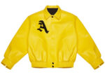 A Few Good Kids Yellow Bomber Leather Jacket