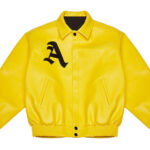 A Few Good Kids Yellow Bomber Leather Jacket