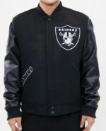 Black Las Vegas Raiders Pro Standard Varsity Jacket