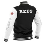 Cincinnati Reds Black White Varsity MLB Baseball Jacket (1)