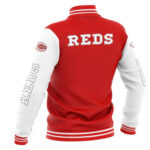 Cincinnati Reds Red White Varsity MLB Baseball Jacket (2)