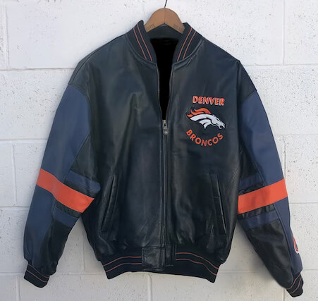 Denver Broncos Super Bowl Champions Leather Jacket (1) Denver Broncos Super Bowl Champions Leather Jacket