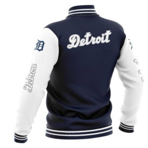 Detroit Tigers Navy White Varsity MLB Baseball Jacket (1)