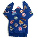 JH Design MLB Multi Team Blue Wool Jacket