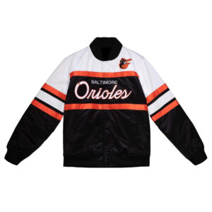 MLB Baltimore Orioles Tricolor Satin Jacket