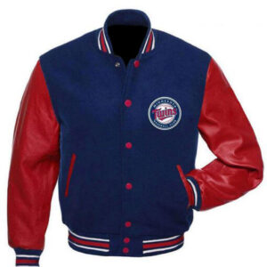 MLB Baseball Blue Red Minnesota Twins Varsity Jacket