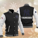 MLB Black New York Yankees Baseball Varsity Jacket