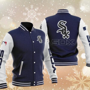 MLB Blue Chicago White Sox Baseball Varsity Jacket