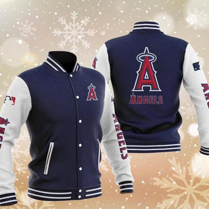MLB Blue Los Angeles Angels Baseball Varsity Jacket D:\Maker of Jacket\MLB Blue Los Angeles Angels Baseball Varsity Jacket