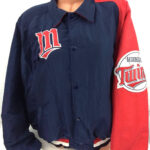 MLB Blue Red Minnesota Twins Bomber Jacket
