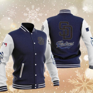 MLB Blue San Diego Padres Baseball Varsity Jacket
