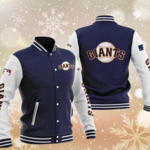 MLB Blue San Francisco Giants Baseball Varsity Jacket