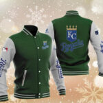 MLB Green Kansas City Royals Baseball Varsity Jacket