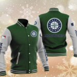 MLB Green Seattle Mariners Baseball Varsity Jacket