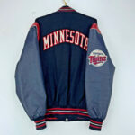 MLB Jeff Hamilton Blue Minnesota Twins Varsity Jacket
