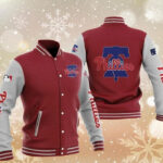 MLB Maroon Philadelphia Phillies Baseball Varsity Jacket