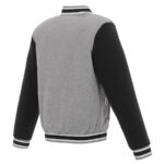 MLB Miami Marlins Gray And Black Wool Jacket