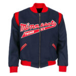 MLB Navy Red Minnesota Twins Textile Jacket
