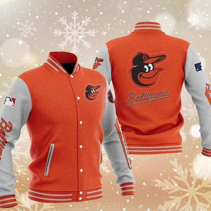 Maker of Jacket MLB Baltimore Orioles Orange Baseball Varsity