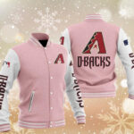 MLB Pink Arizona Diamondbacks Baseball Varsity Jacket