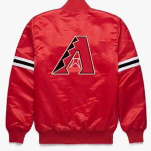 MLB Team Arizona Diamondbacks Red Satin Jacket