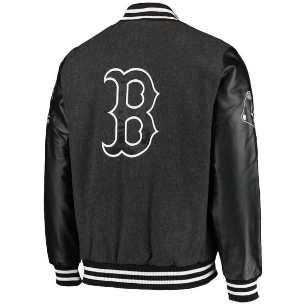 MLB Team Boston Red Sox Black Varsity Jacket