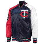 MLB Minnesota Twins Team Tricolor Satin Jacket