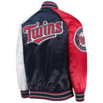 MLB Minnesota Twins Team Tricolor Satin Jacket