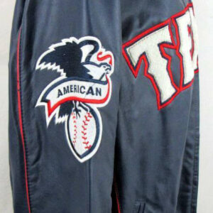 MLB Texas Rangers Blue Leather Jacket