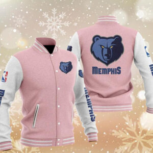 Varsity Bomber Navy Blue Memphis Grizzlies Embroidered Wool Jacket - Jackets  Masters