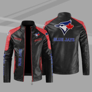 Toronto Blue Jays Block Yellow Black MLB Leather Jacket