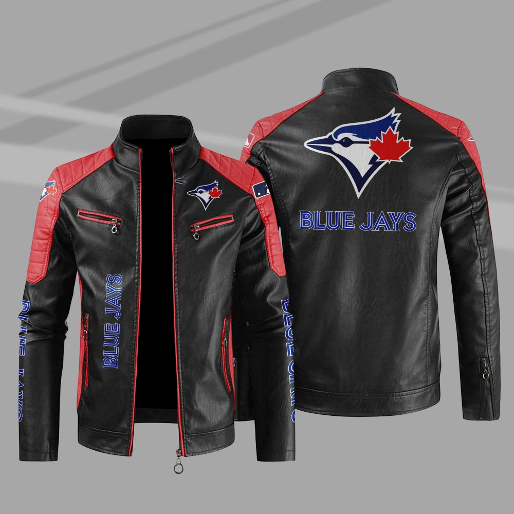 Toronto Blue Jays Block Yellow Black MLB Leather Jacket Toronto Blue Jays Block Yellow Black MLB Leather Jacket