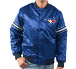 Toronto Blue Jays Full Snap Royal Satin Jacket
