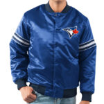 Toronto Blue Jays Full Snap Royal Satin Jacket
