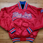 Toronto Blue Jays Red Vintage Satin Jacket