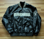 Vintage Las Vegas Raiders Black Leather Jacket