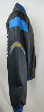 Vintage Los Angeles Chargers Black Leather Jacket
