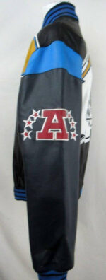 Vintage Los Angeles Chargers Black Leather Jacket