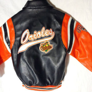 Vintage MLB Baltimore Orioles Baseball Leather Jacket