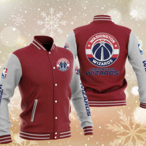 Jacket Makers Letterman Washington Wizards Red and Blue Jacket