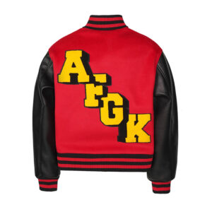 A Few Good Kids Barber Red Baseball Varsity Jacket
