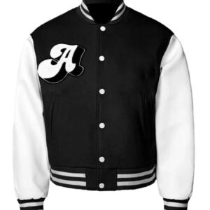 A Few Good Kids Baseball Cherub Black Varsity Jacket